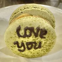 Pistachio passion fruit macaroon 😋  at Plant Bistro in Ubud