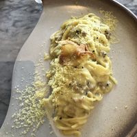 Pasta carbonara  at Plant Bistro in Ubud