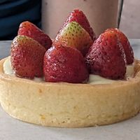 Strawberry tart at Plant Bistro in Ubud