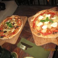 Capricciosa Pizza and Mascarpone Pizzaa  at Plant Bistro in Ubud