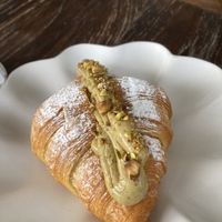 Pistachio croissantt  at Plant Bistro in Ubud