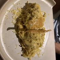 Spaghetti carbonara  at Plant Bistro in Ubud