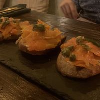 Salmon bruschetta   at Plant Bistro in Ubud