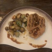 Steak with potatoes   at Plant Bistro in Ubud