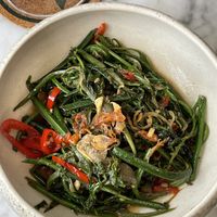 Sautéed fern   at Plant Bistro in Ubud