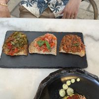 Mixed bruschetta   at Plant Bistro in Ubud