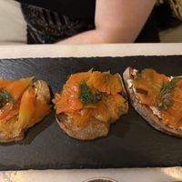 Salmon bruschetta   at Plant Bistro in Ubud