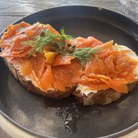 ´Salmon’ toast   at Plant Bistro in Ubud