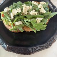 Smashed avo  at Plant Bistro in Ubud