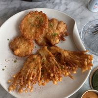 golden mushrooms  at Plant Bistro in Ubud