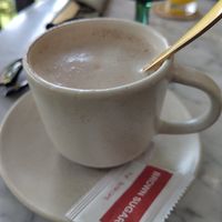 Chai tea with oat milk at Plant Bistro in Ubud