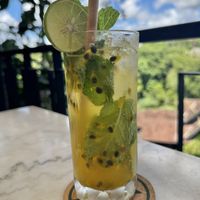 Passion mint mocktail was super refreshing on this hot and muggy day   at Plant Bistro in Ubud
