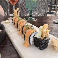Crispy enoki mushroom sushii  at Plant Bistro in Ubud