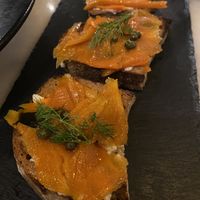 Carrot smoked salmon   at Plant Bistro in Ubud