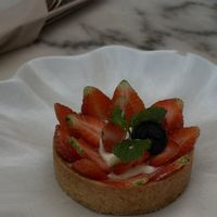 This strawberry tart is out of this world!  at Plant Bistro in Ubud