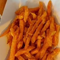 Sweet potatoe fries at FriesHub in Timisoara