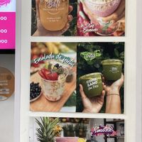 Pictures of their smoothies   at Bali Smoothies & Juices in San Andres