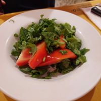 Tomato arugula salad for 6 eur at Trattoria Da Leo in Lucca