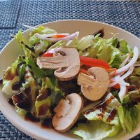 Side salad w/iceburg at Blue Cow Cafe in Big Rapids