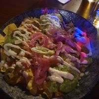 Vegan nachos at Via  in Manchester