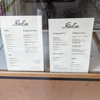 The menu features homemade & fermented drinks, breakfast & lunch at Foelie in Antwerpen