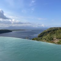 Infinity pool  at Amok Sunset  in Penida Island