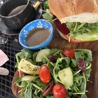 Quailfield Farms Cucumber & Roasted Beet Sandwich  at Cameo Love Market in Asbury Park