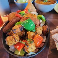 Vegan mixed grill at Tap & Tandoor in Southampton