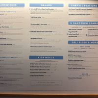 Menu at Mendocino Farms in Walnut Creek