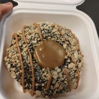 Snickers doughnut at Golden Glaze Dougnuts  in Worcester