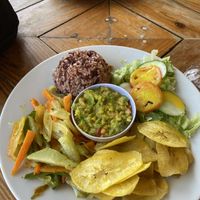 Vegan Nicaraguan breakfast  #Veganuary at Rincón de Sabores Granada in Granada