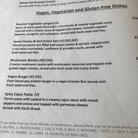 Vegan/Vegetarian Menu (09/2025)  at Old Station Restaurant in Spean Bridge