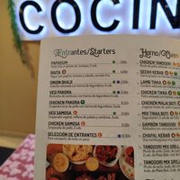 Entrantes  at Restaurante Tandoori in Gijon