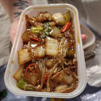 Vegetables in black pepper sauce at China Star in Brighton