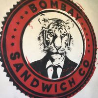 Logo on wall. at Bombay Sandwich Co. in New York City