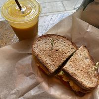 Mango lasso was so good!!!!! Finally reunited w my favorite drinky drink after like five yrs  at Bombay Sandwich Co. in New York City