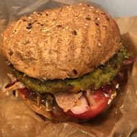 Bombay Burger (Avocado-GreenPea Patty) at Bombay Sandwich Co. in New York City