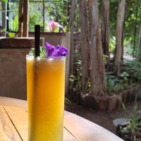 Orange and pineapple juice at Selem Gadang Healthy Food in Canggu