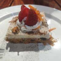 Carrot raw cake at Bio & Natural - Con Constituyentes in Playa Del Carmen