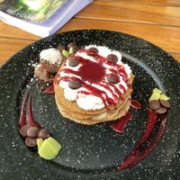 Amazing vegan pancake  at Bio & Natural - Con Constituyentes in Playa Del Carmen