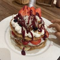 Vegan Gluten free pancakes 🥞   at Bio & Natural - Con Constituyentes in Playa Del Carmen