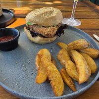 Best vegan burger in Playa del Carmen at Bio & Natural - Con Constituyentes in Playa Del Carmen