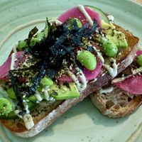 Wasabi avocado toast  #Veganuary at Dharma Kula in Ubud