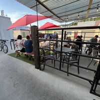 Patio  at Buffalo Rouge Brewing in Kelowna