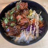 New Korean Tofu Bowl  at Buffalo Rouge Brewing in Kelowna