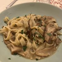 Expensive porcini pasta- the pasta was all stuck together so wasn’t cooked properly   at Ristorante Il Vicolo Bar Bistrot in Carovigno