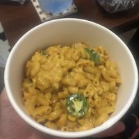 Mac and cheese  at Naughty Vegan  in Abu Dhabi