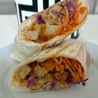 Spicy Chick’n Fiesta wrap at Naughty Vegan  in Dubai