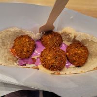 Falafels in pita at GazaKjøkken in Oslo