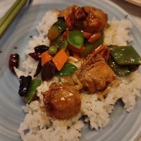 Satay chicken at Gong De Lin in Melbourne